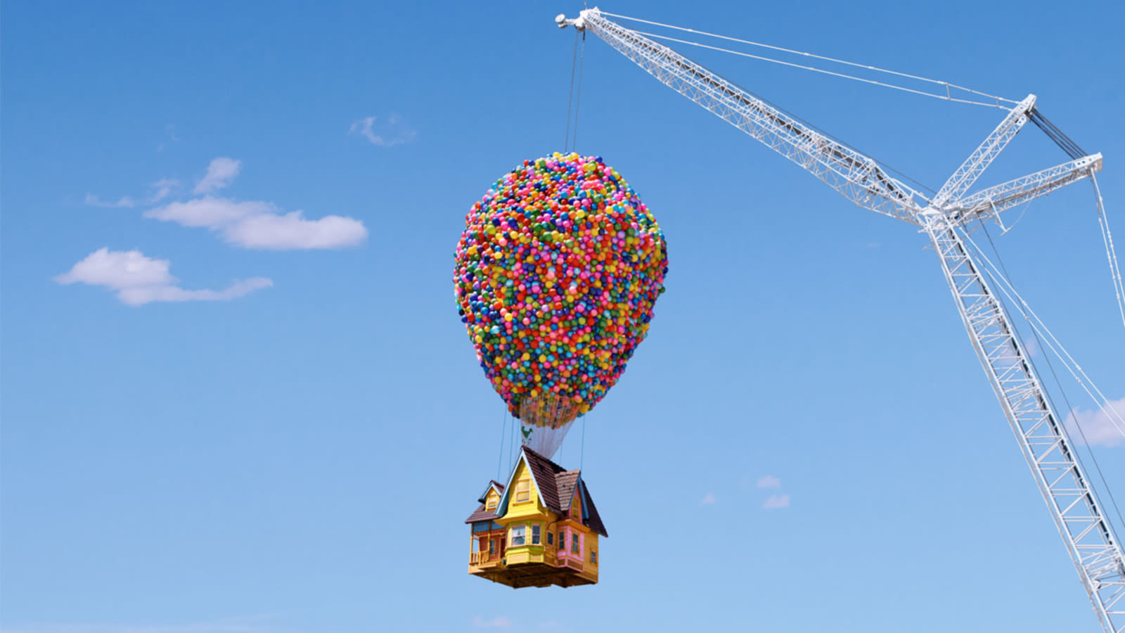 Airbnb lists 'Up' house, complete with 8,000 balloons and crane that lifts home off ground