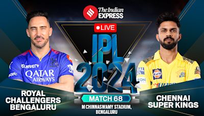 RCB vs CSK Live Score, IPL 2024: Rain set to play spoilsport in Royal Challengers Bengaluru vs Chennai Super Kings clash