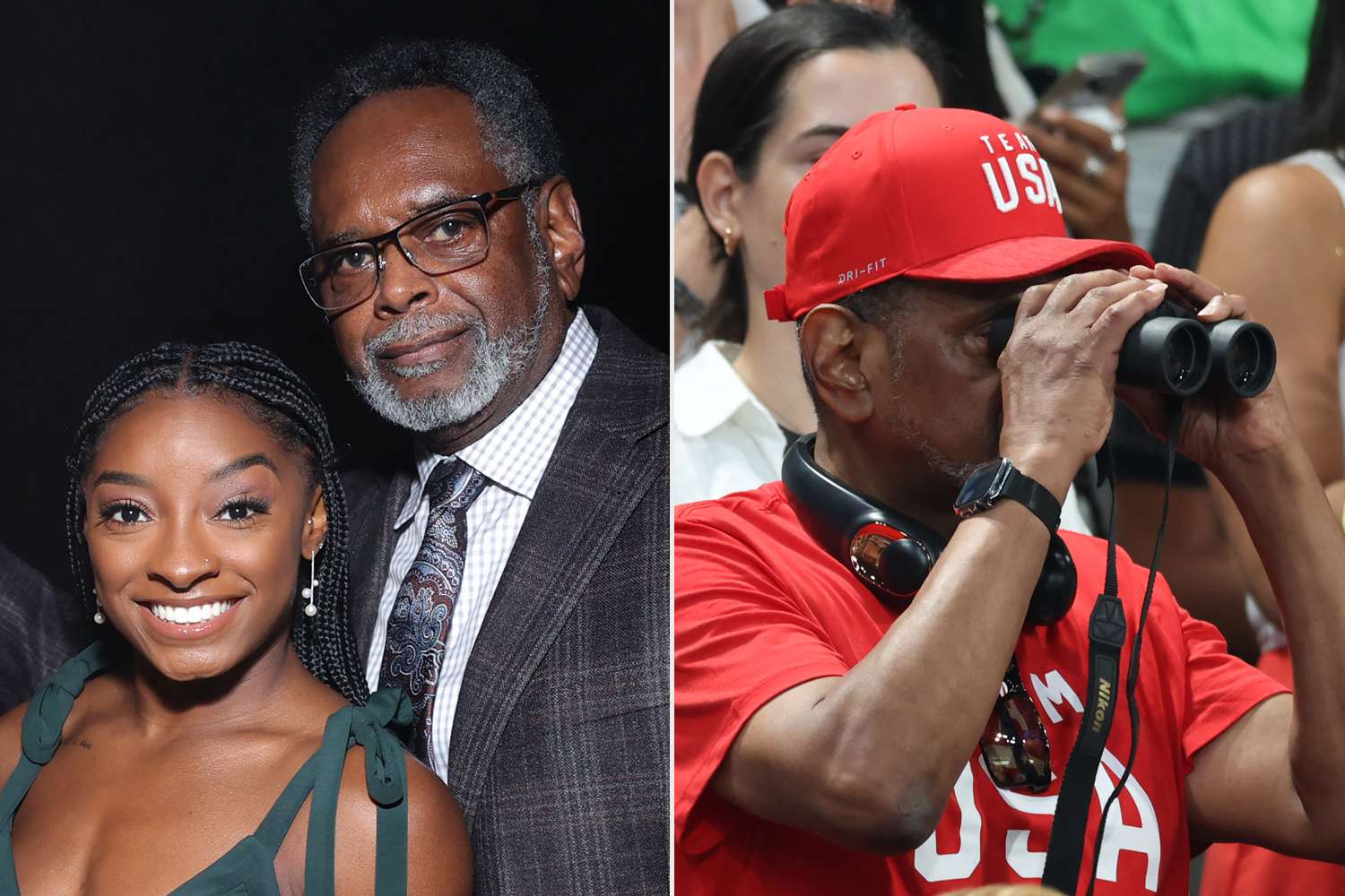 Simone Biles Calls Dad Ronald ‘Sooo Freaking Cute’ for Using Binoculars as She and Team USA Win Olympic Gold