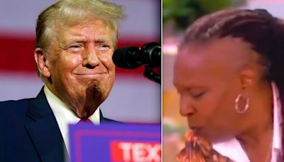 Watch How Whoopi Goldberg Reacts After She Accidentally Says Trump's Name