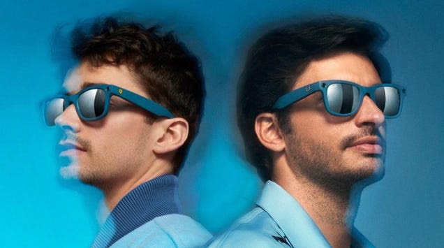 Make The Scuderia Ferrari Drivers LiveStream The Race From Their Co-Branded Meta RayBans