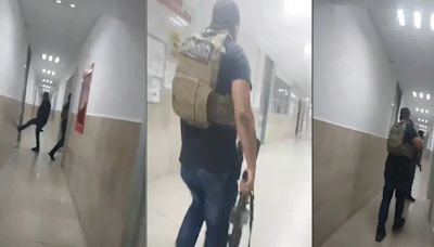 Así fue como policías entraron armados al IMSS de Reynosa, Tamaulipas, para capturar a presunto sicario