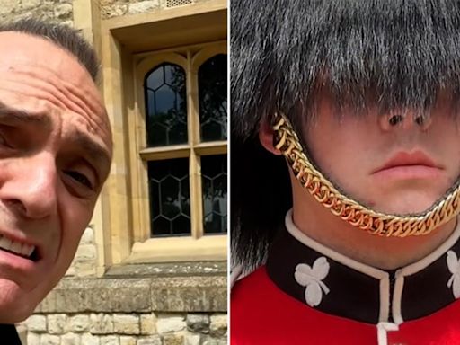 The Simpsons’ Hank Azaria tries to make King’s Guard laugh with voices of iconic characters