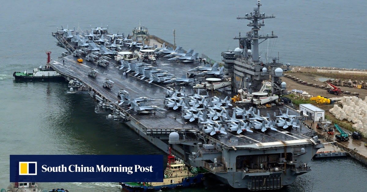 South Korea accuses 3 Chinese students of illegal drone video of US carrier