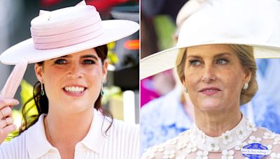 Royal Ascot Fashion! Princess Eugenie Sports a Tassel Hat and Sophie Wears White on Wedding Anniversary