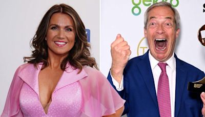 Susanna Reid makes clear dig at Nigel Farage after he beats her to TV gong