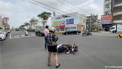 彰化女闖紅燈「衝法院和解」！撞直行騎士喊：腦袋一片空白