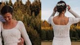 Bride knits wedding dress for less than $300 and documents 45-day process
