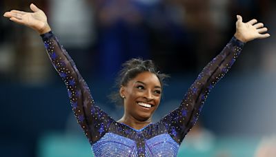 Simone Biles Wins Olympic All-Around Gold: Seth Rogen, Kendall Jenner and More Stars Cheer Her On in Paris