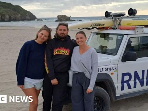 RNLI warning after boy and man rescued at Cornwall beach