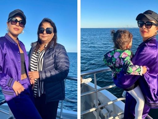 Priyanka Chopra goes whale watching with mom Madhu Chopra and daughter Malti Marie