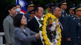 On frontline island with China, Taiwan president says peace comes through strength