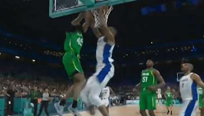 Rudy Gobert wound up on the wrong end of a highlight-reel dunk at the Olympics