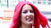 Halsey channels The Little Mermaid in vibrant blue slip dress in NYC