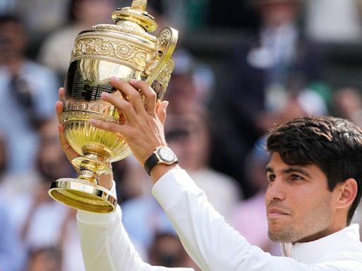 Wimbledon 2024: Carlos Alcaraz defends men's singles title with straight sets win over Novak Djokovic in final