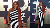 Mary J. Blige Embraces Power Dressing in Asymmetric Graphic Balmain Dress for ‘Power Book II: Ghost’ Red Carpet Premiere