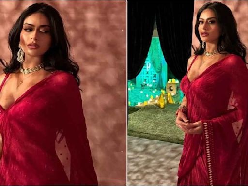 Nysa Devgan shows us how to channel desi charm in Arpita Mehta's embellished organza saree