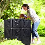 宜杰園藝庭院大容量堆肥箱720升戶外落葉垃圾漚肥發酵堆肥種植框