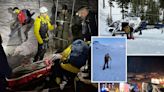 California climbers buried in avalanche at 12,000 feet carried to safety after daring 11-hour rescue