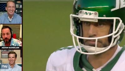 Aaron Rodgers Interception Led to Perfect Adam Sandler Joke During ManningCast