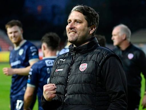 Ruaidhri Higgins confident Derry City in good shape for Shamrock Rovers test