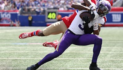 Injured Vikings WR Jordan Addison could play vs. 49ers, head coach says