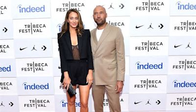 IN PHOTOS: Derek Jeter's wife Hannah wows at Turn 2 Foundation charity gala in elegant black dress