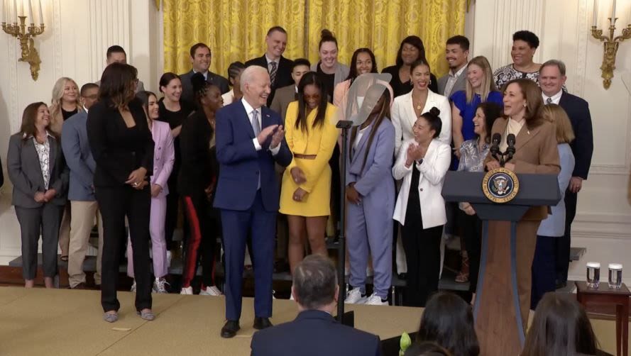 Las Vegas Aces celebrate at the White House – KION546