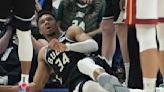 Bucks' Antetokounmpo exits game with lower back bruise