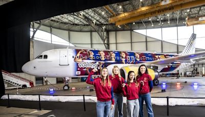 Estas son la jugadoras del Barça que aparecen en el avión de Vueling