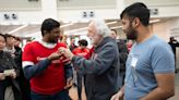 Nobel Prize winner Pierre Agostini visits Ohio State for homecoming celebration