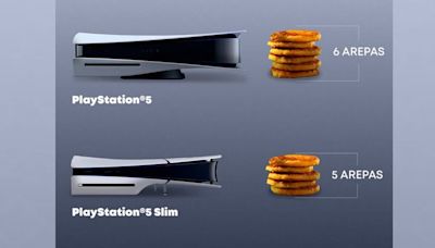 Arepas y salchichas: las insólitas comparaciones para explicar la delgadez de PS5 Slim