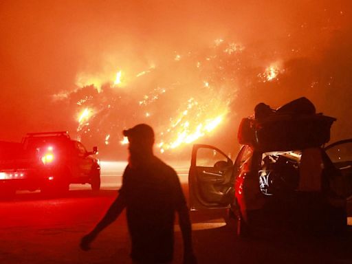 More than 35,000 structures threatened by wildfire burning east of Los Angeles