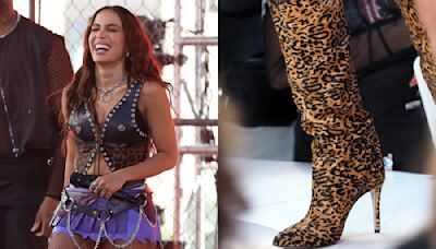 Anitta Goes Wild in Leopard-Print Schutz Boots for ‘Today’ Performance
