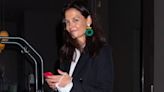 Katie Holmes Soars in Business Casual Outfit and White Sneakers for ‘Alone Together’ Q&A