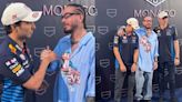 J Balvin "visita" a Checo Pérez en el Gran Premio de Mónaco