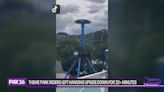 Amusement park riders left hanging upside down for 20+ minutes