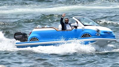 Inside retro Fiat-style boat couples can rent for romantic proposals at £1,000 a go – or front up £96k to buy outright