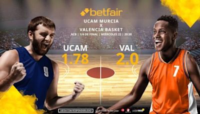 UCAM Murcia vs. Valencia Basket: horario, TV, estadísticas, cuadro y pronósticos