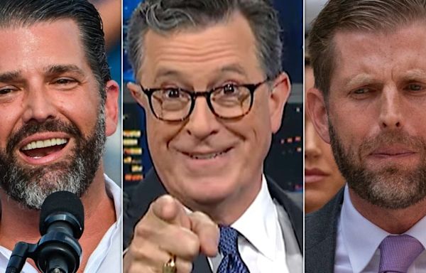 Stephen Colbert Taunts Don Jr. And Eric Over The 1 Thing Trump Truly Hates