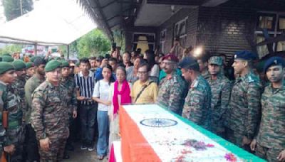 Captain Brijesh Thapa 182nd Darjeeling martyr given tearful farewell at Darjeeling