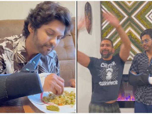 Naveen Polishetty shares hilarious reel on sad life after breaking arm: Can't eat, can't clap, even Venkatesh mocks him