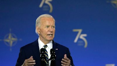 Biden almost makes disastrous slip-up during NATO speech