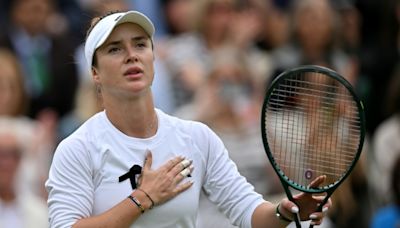 Svitolina wears black ribbon at Wimbledon after Ukraine hospital attack