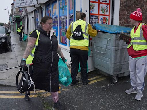 Clean-up begins after 'appalling' night of unrest