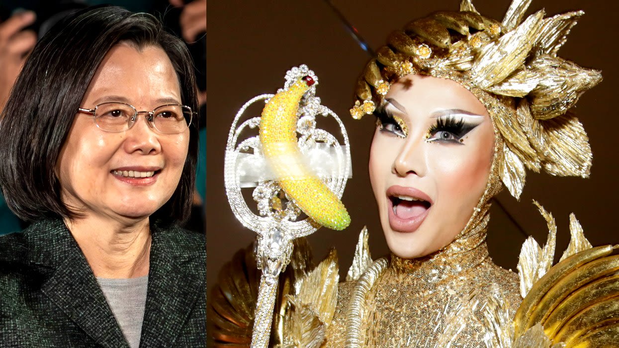 ‘RuPaul’s Drag Race’ winner Nymphia Wind performs for Taiwan’s outgoing president
