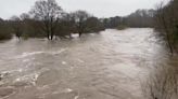 River Taff bursts banks amid torrential rain in Wales