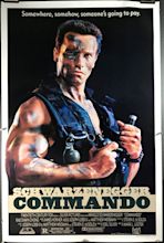 COMMANDO, Original Arnold Schwarzenegger Movie Poster - Original ...