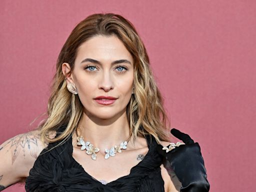 Paris Jackson Flaunts Bare Legs in Daringly Short Black Dress at Cannes