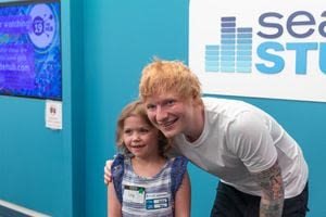 ‘Perfect’ visit: Ed Sheeran stops by Boston Children’s Hospital, performs for patients